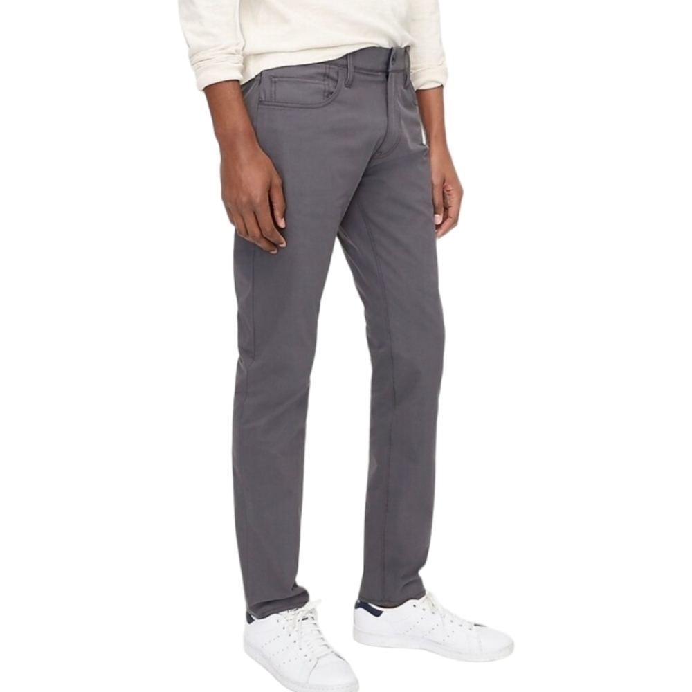 J. Crew Men's 5 Pocket Slim Tech Pant Gray NWT Size 31x34